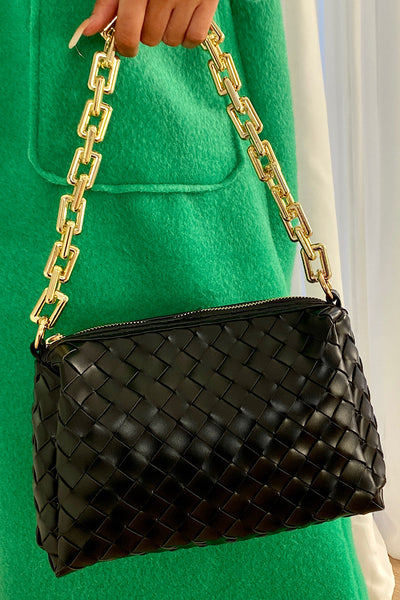 Coco Black Chain Shoulder Bag