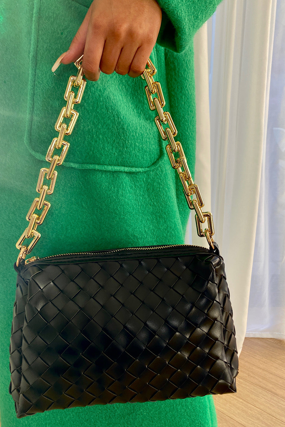 Coco Black Chain Shoulder Bag