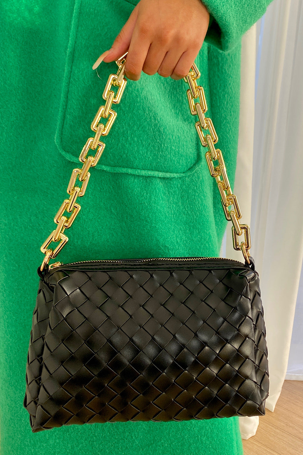 Coco Black Chain Shoulder Bag