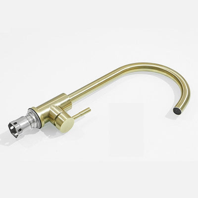 Alberta Brushed Gold Single Lever Brass Mixer Tap