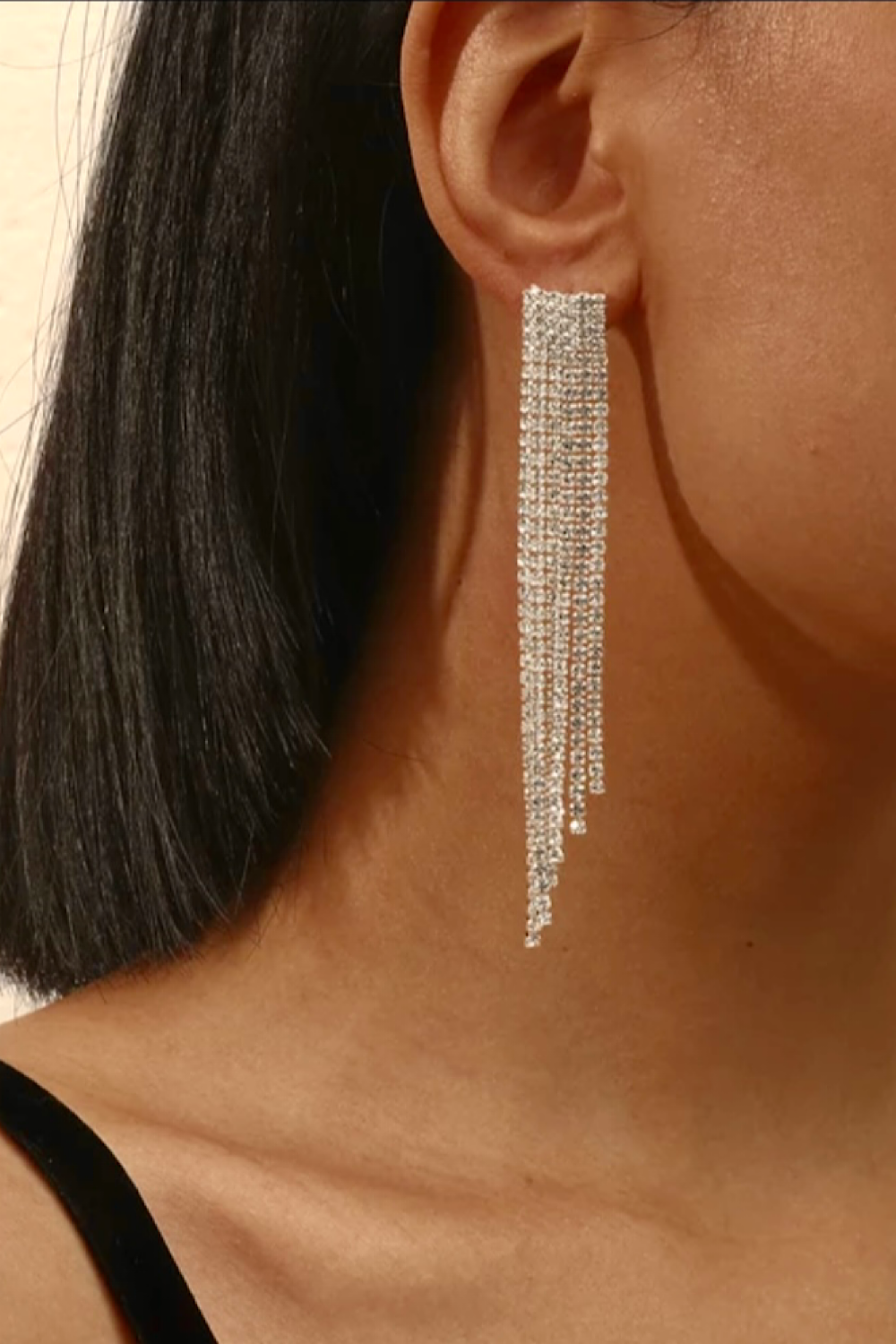 Gigi Silver Diamante Earrings