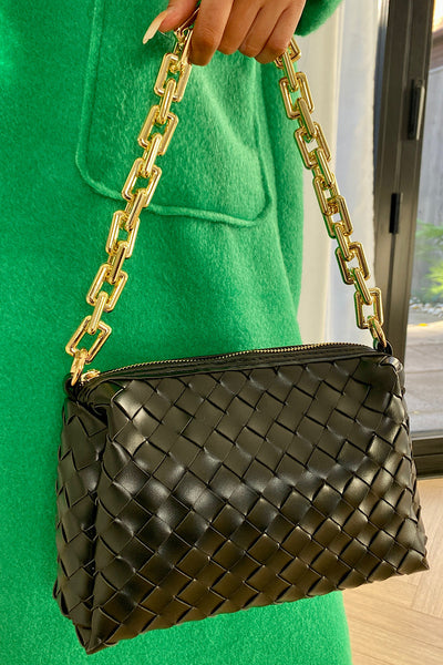 Coco Black Chain Shoulder Bag